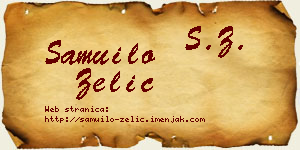 Samuilo Zelić vizit kartica